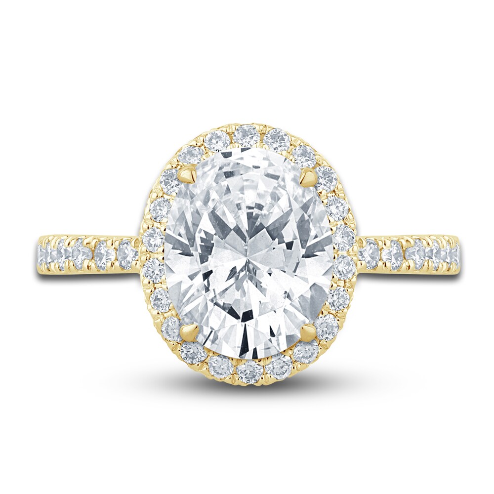 Pnina Tornai Diamond Engagement Ring 2-5/8 ct tw Oval/Round 14K Yellow Gold kiIIsI2t Pnina Tornai Diamond Engagement Ring 2-5/8 ct tw Oval/Round 14K Yellow Gold kiIIsI2t