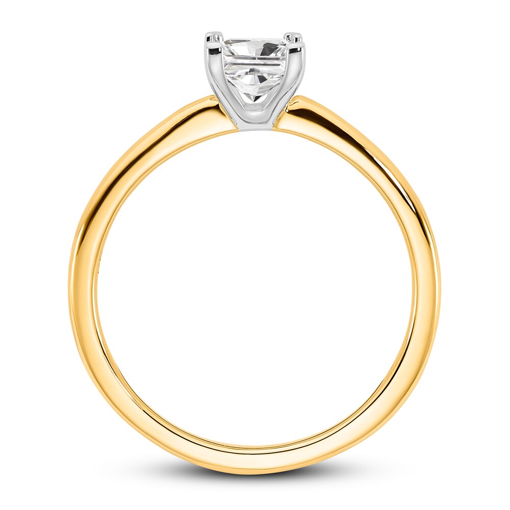 Diamond Solitaire Engagement Ring 1/2 ct tw Princess 14K Two-Tone Gold (I1/I) kk2DDo0W Diamond Solitaire Engagement Ring 1/2 ct tw Princess 14K Two-Tone Gold (I1/I) kk2DDo0W