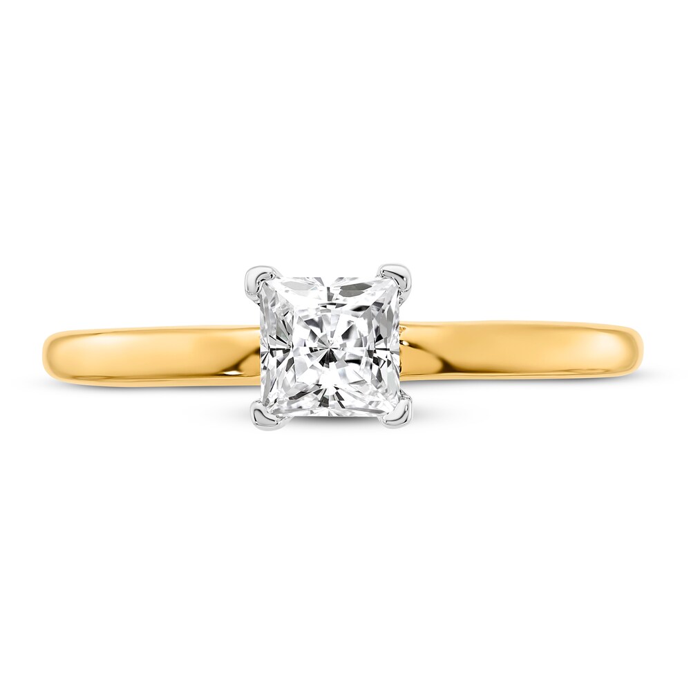 Diamond Solitaire Engagement Ring 1/2 ct tw Princess 14K Two-Tone Gold (I1/I) kk2DDo0W Diamond Solitaire Engagement Ring 1/2 ct tw Princess 14K Two-Tone Gold (I1/I) kk2DDo0W