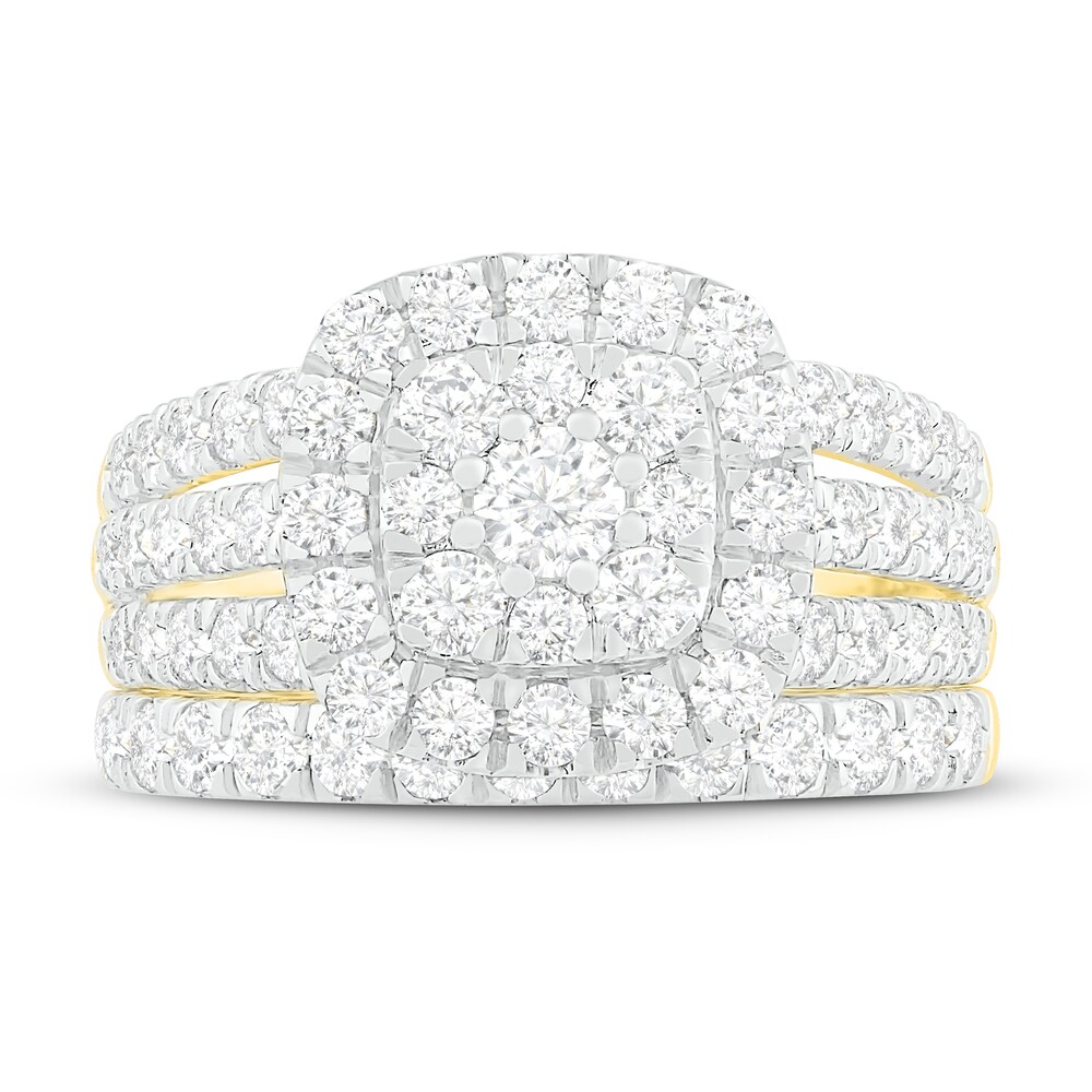 Diamond Bridal Set 1-3/4 ct tw Round 14K Yellow Gold kviTZMe3 Diamond Bridal Set 1-3/4 ct tw Round 14K Yellow Gold kviTZMe3