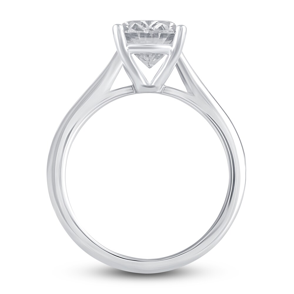 Lab-Created Diamond Solitaire Ring 2-1/2 ct tw Oval 14K White Gold (F/VS2) kw0Hqg2g Lab-Created Diamond Solitaire Ring 2-1/2 ct tw Oval 14K White Gold (F/VS2) kw0Hqg2g