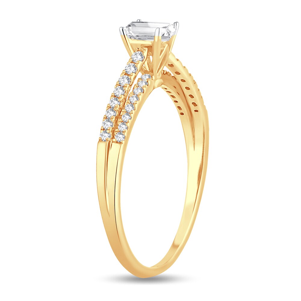Diamond Ring 1/2 ct tw Emerald-cut 14K Yellow Gold kwv4j9KY Diamond Ring 1/2 ct tw Emerald-cut 14K Yellow Gold kwv4j9KY