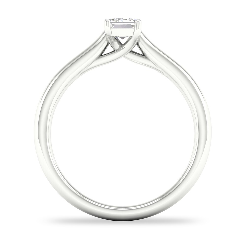 Diamond Solitaire Ring 1/2 ct tw Emerald-cut 14K White Gold (SI2/I) lb2rG80H Diamond Solitaire Ring 1/2 ct tw Emerald-cut 14K White Gold (SI2/I) lb2rG80H