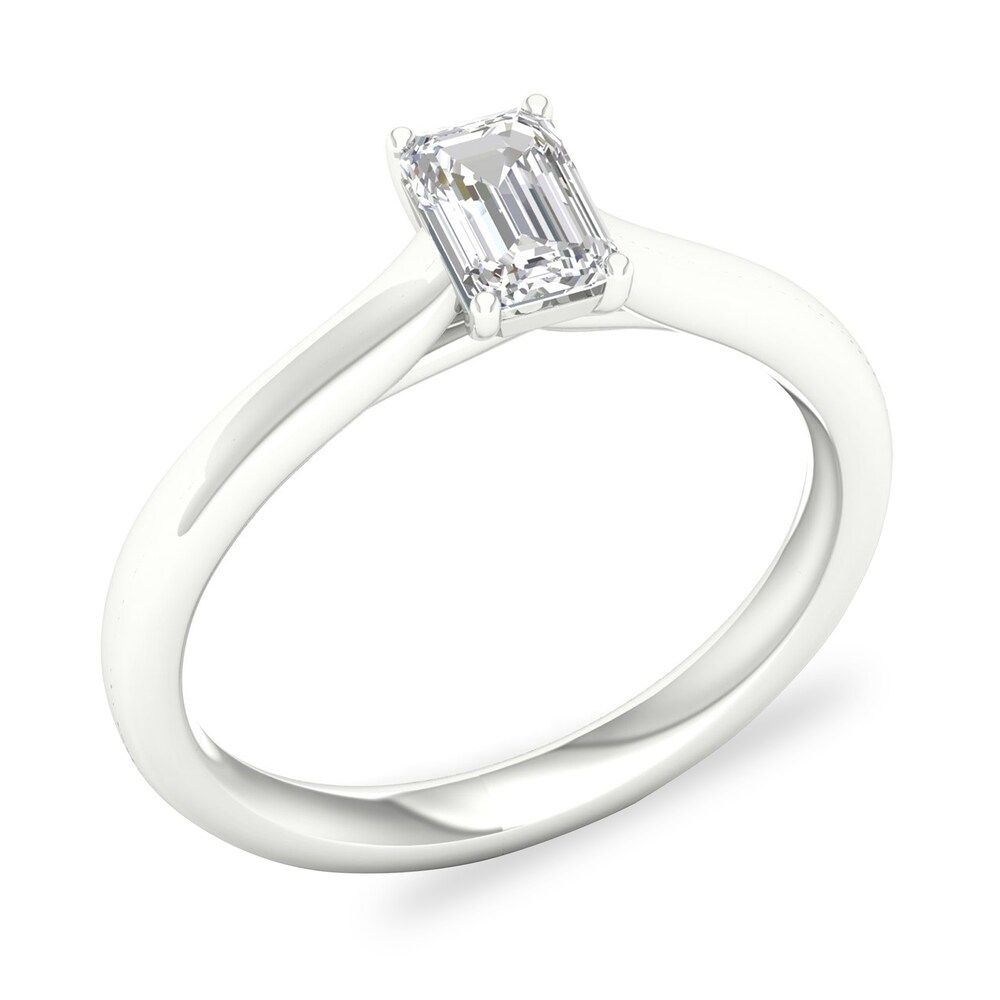 Diamond Solitaire Ring 1/2 ct tw Emerald-cut 14K White Gold (SI2/I) lb2rG80H Diamond Solitaire Ring 1/2 ct tw Emerald-cut 14K White Gold (SI2/I) lb2rG80H