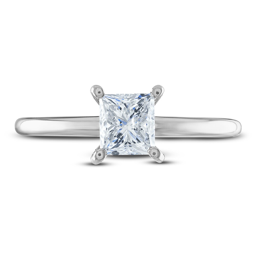 Diamond Solitaire Ring 1 ct tw Princess 14K White Gold (I2/I) ldKxpLcD Diamond Solitaire Ring 1 ct tw Princess 14K White Gold (I2/I) ldKxpLcD