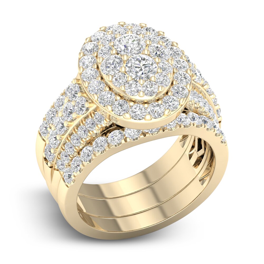 Diamond Bridal Set 2-1/2 ct tw Round 14K Yellow Gold ldxCN2Yd Diamond Bridal Set 2-1/2 ct tw Round 14K Yellow Gold ldxCN2Yd