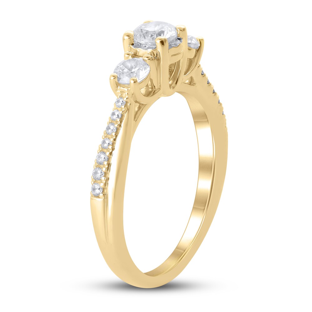 Diamond Engagement Ring 3/4 ct tw Round 14K Yellow Gold lsBAz6gS Diamond Engagement Ring 3/4 ct tw Round 14K Yellow Gold lsBAz6gS