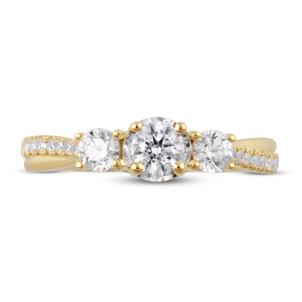Diamond Engagement Ring 3/4 ct tw Round 14K Yellow Gold lsBAz6gS Diamond Engagement Ring 3/4 ct tw Round 14K Yellow Gold lsBAz6gS