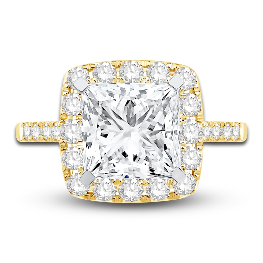 Engagement Ring 3/4 ct tw Princess/Round 14K Yellow Gold m2dbweG7 Engagement Ring 3/4 ct tw Princess/Round 14K Yellow Gold m2dbweG7