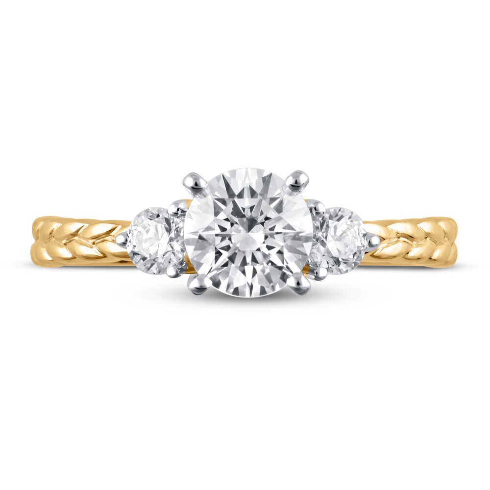 Diamond Engagement Ring 1-1/4 ct tw Round 14K Yellow Gold mA7ZEXSV Diamond Engagement Ring 1-1/4 ct tw Round 14K Yellow Gold mA7ZEXSV