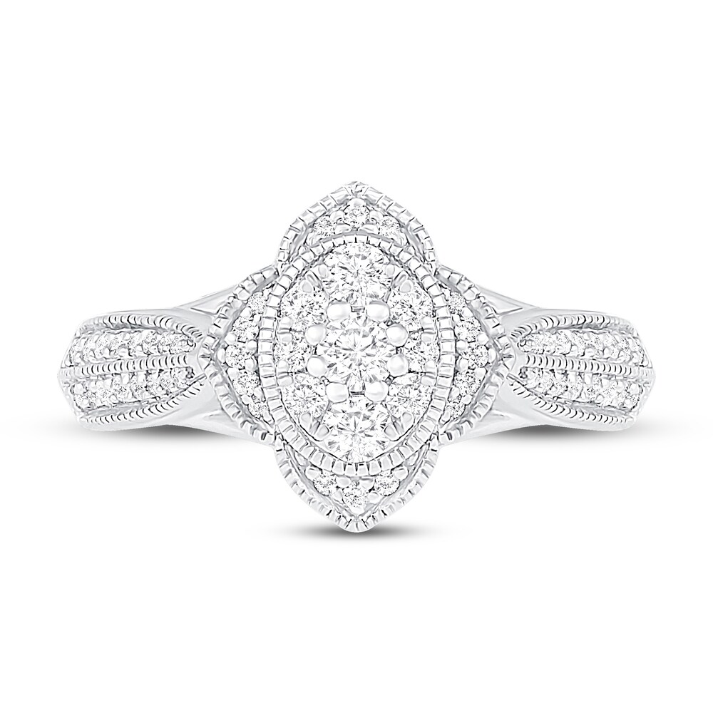 Diamond Engagement Ring 1/2 ct tw Round 14K White Gold mHC0DMkP Diamond Engagement Ring 1/2 ct tw Round 14K White Gold mHC0DMkP