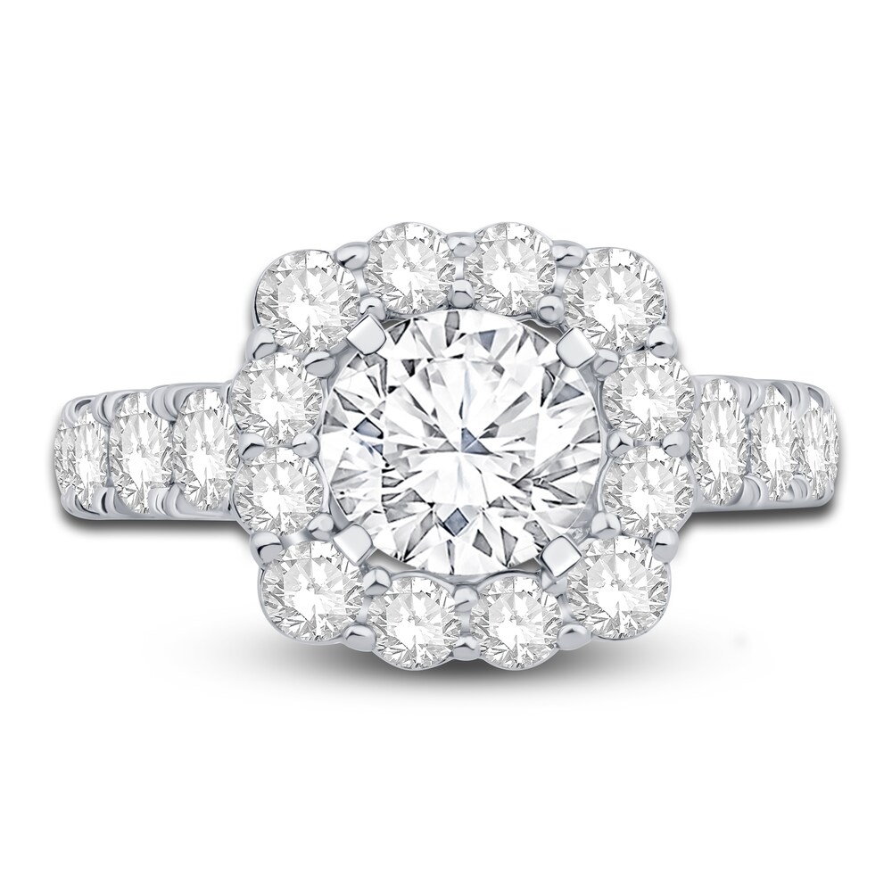 Engagement Ring 2 ct tw Round 14K White Gold mO2dqxYe Engagement Ring 2 ct tw Round 14K White Gold mO2dqxYe