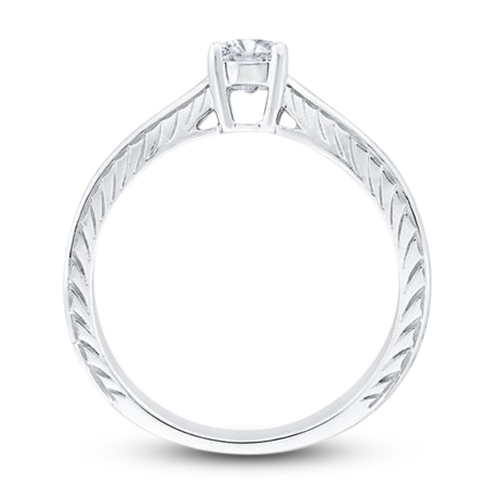 Diamond Engagement Ring 3/8 ct tw Oval 14K White Gold (I1/I) mXbsqRZQ