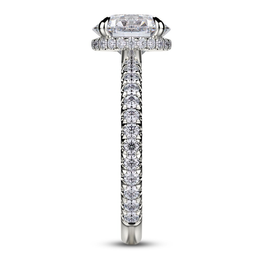 Michael M Diamond Engagement Ring Setting 1/3 ct tw Round 18K White Gold (Center diamond is sold separately) mpJev1pV
