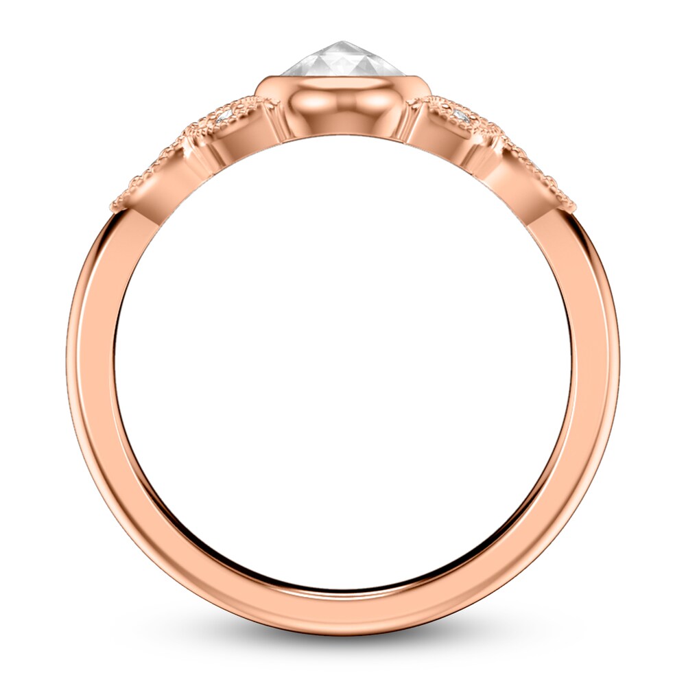 ArtCarved Rose-Cut Diamond Engagement Ring 1/2 ct tw 14K Rose Gold mq62mTyq ArtCarved Rose-Cut Diamond Engagement Ring 1/2 ct tw 14K Rose Gold mq62mTyq