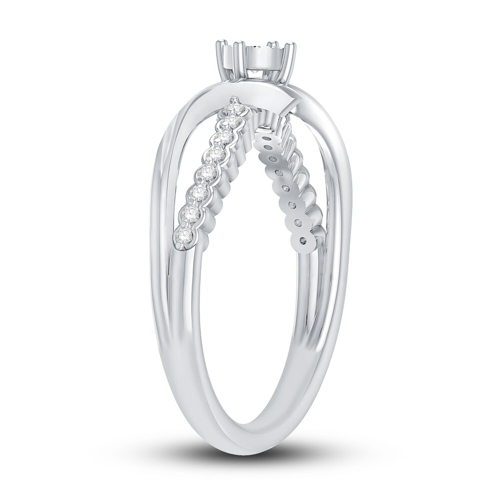 Diamond Ring 1/6 ct tw Round 10K White Gold n7wrOJl3 Diamond Ring 1/6 ct tw Round 10K White Gold n7wrOJl3