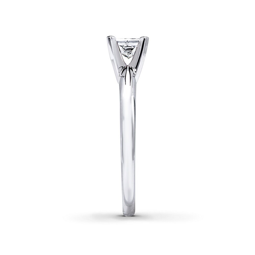Diamond Solitaire Ring 1/2 carat Princess-cut 14K White Gold (I2/I) nWpT0Goi Diamond Solitaire Ring 1/2 carat Princess-cut 14K White Gold (I2/I) nWpT0Goi