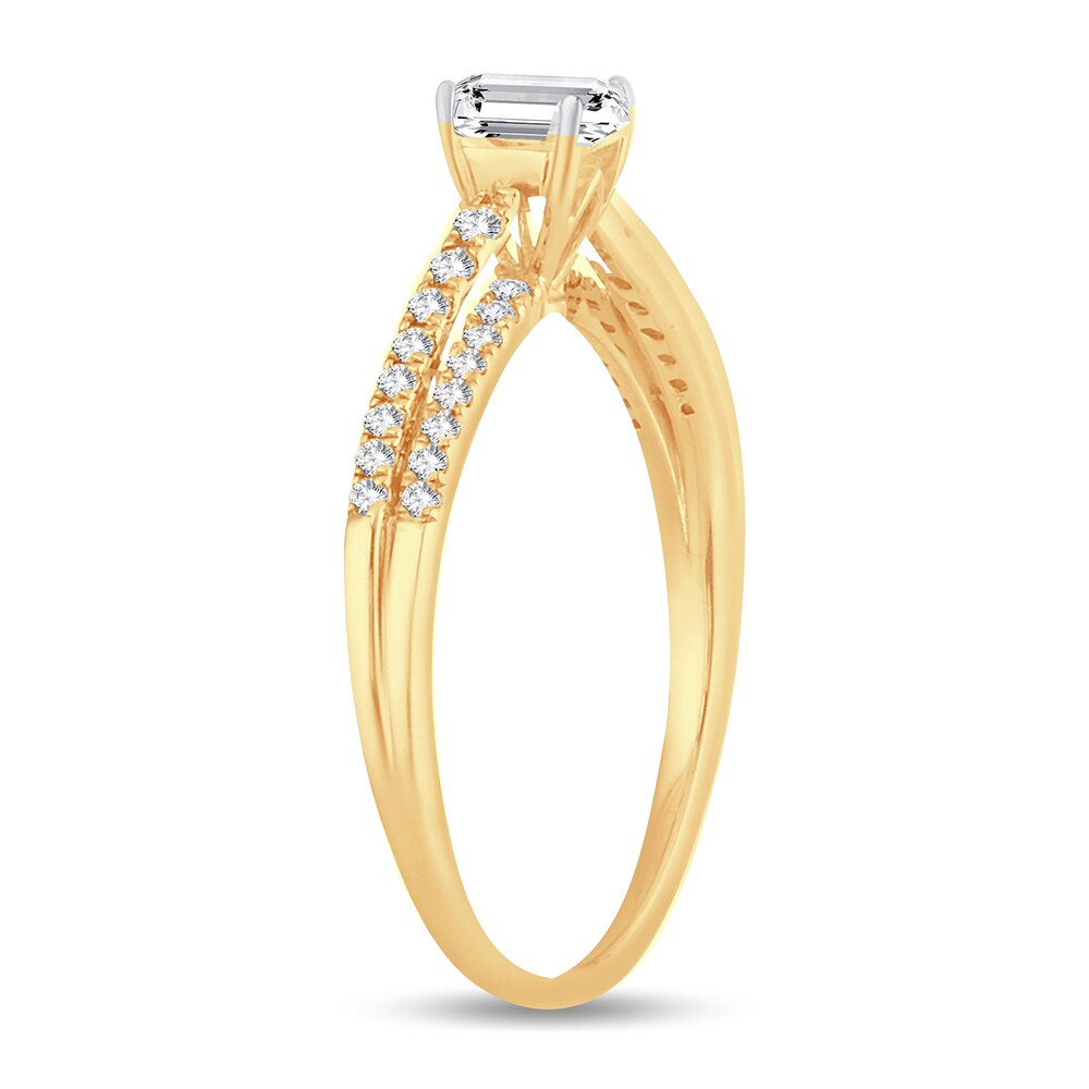 Diamond Ring 1/2 ct tw Princess 14K Yellow Gold nxKHjffP Diamond Ring 1/2 ct tw Princess 14K Yellow Gold nxKHjffP