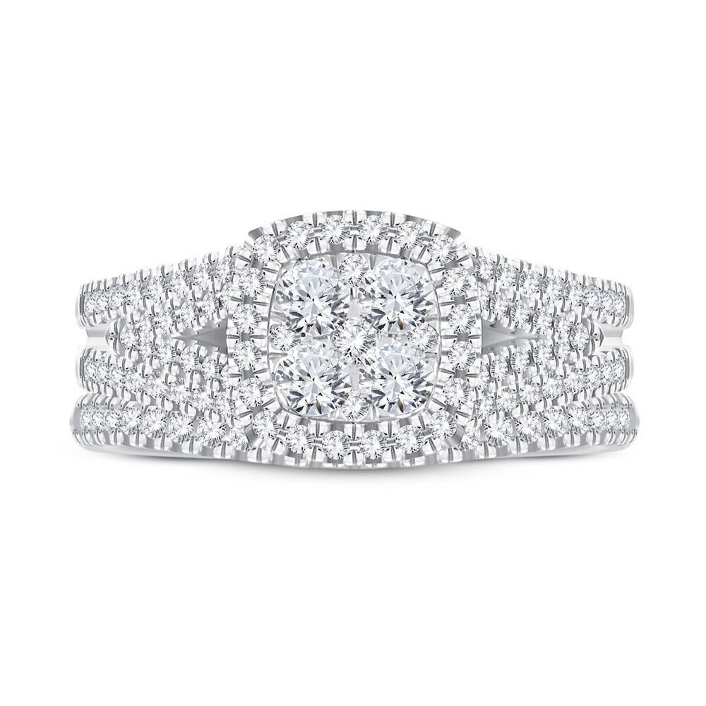 Diamond Bridal Set 1 ct tw Round-cut 14K White Gold nz0o0ugR Diamond Bridal Set 1 ct tw Round-cut 14K White Gold nz0o0ugR