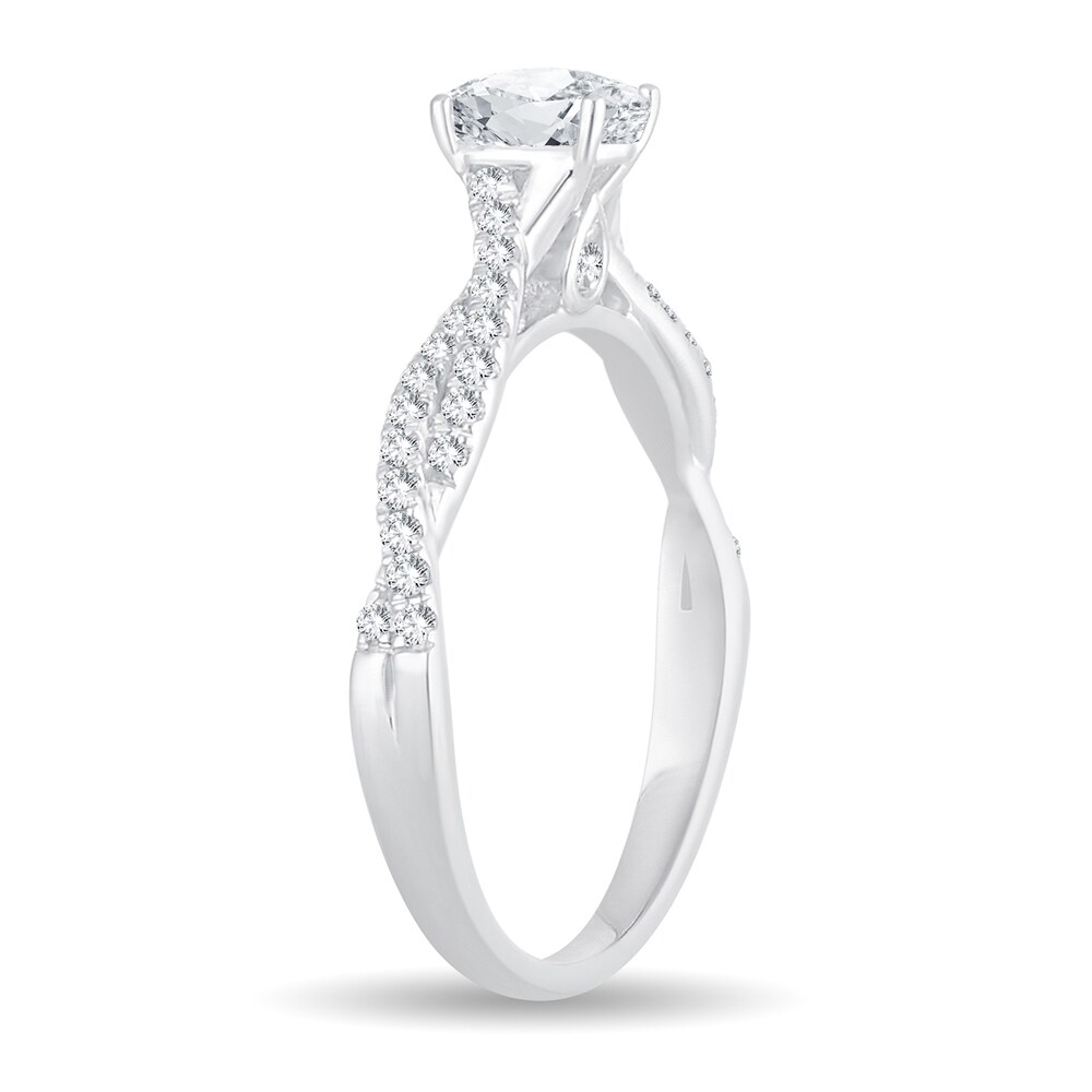 Diamond Ring 1/2 ct tw Pear-shaped 14K White Gold o0KAUZXB Diamond Ring 1/2 ct tw Pear-shaped 14K White Gold o0KAUZXB