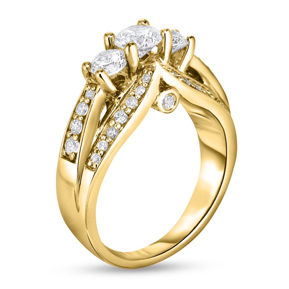 Diamond Ring 1-1/2 ct tw Round 14K Yellow Gold o3Ylxj3l Diamond Ring 1-1/2 ct tw Round 14K Yellow Gold o3Ylxj3l
