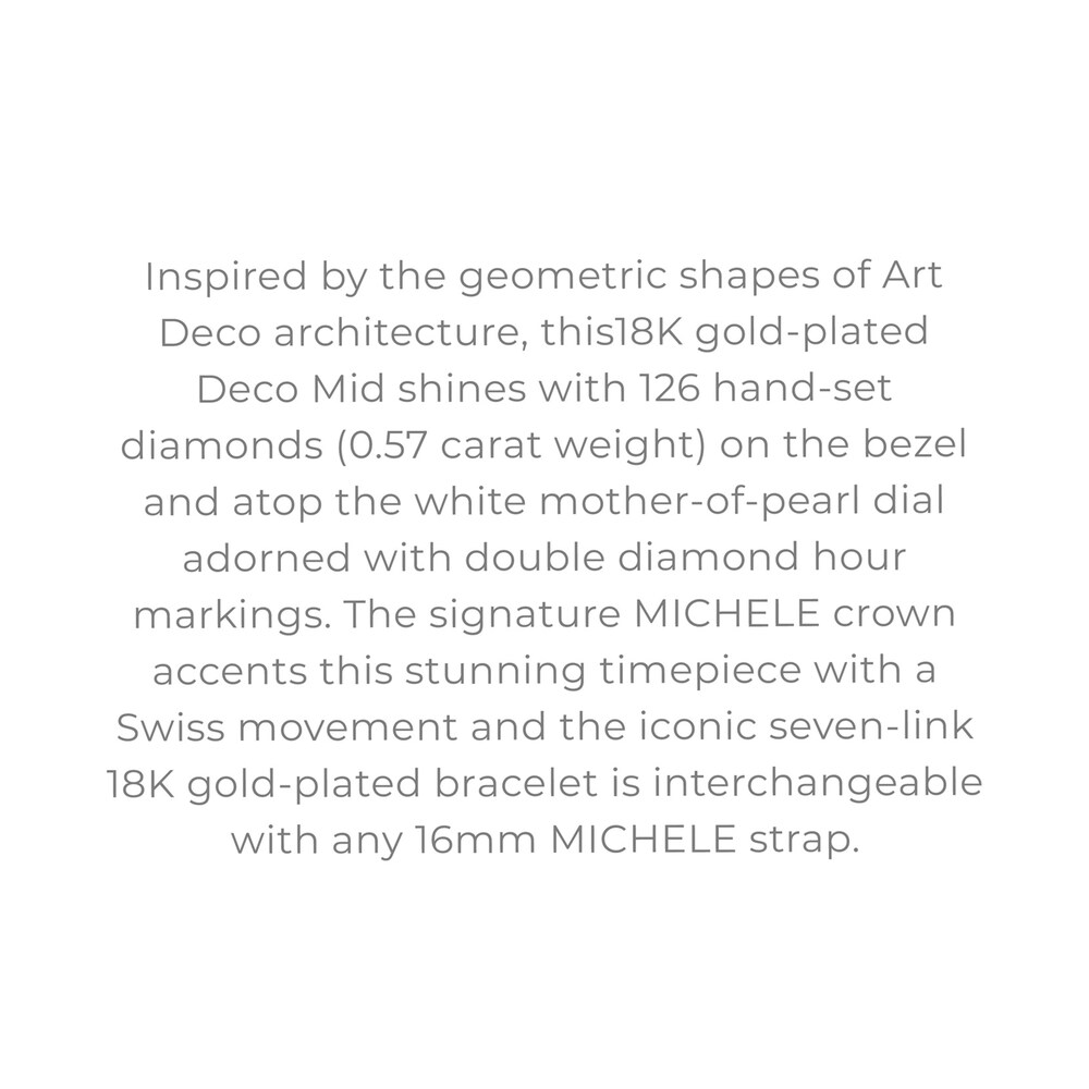 MICHELE Deco 16 Women\'s Watch MWW06V000124 oRdtzn8S MICHELE Deco 16 Women\'s Watch MWW06V000124 oRdtzn8S