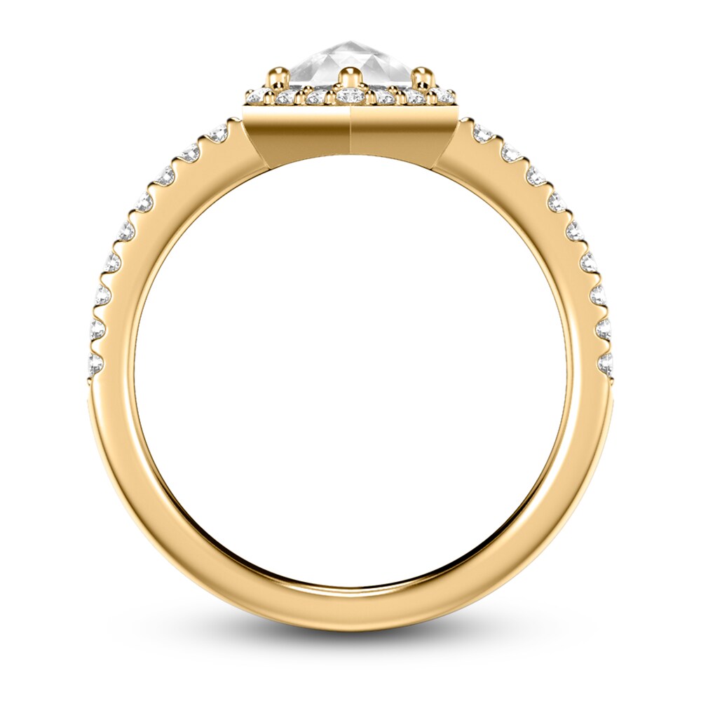 ArtCarved Rose-Cut Diamond Engagement Ring 3/4 ct tw 14K Yellow Gold oX8IV3JF ArtCarved Rose-Cut Diamond Engagement Ring 3/4 ct tw 14K Yellow Gold oX8IV3JF