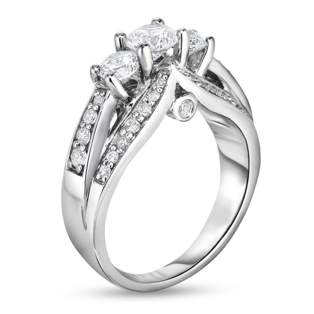 Diamond Ring 1-1/2 ct tw Round 14K White Gold oaUbpUBL Diamond Ring 1-1/2 ct tw Round 14K White Gold oaUbpUBL