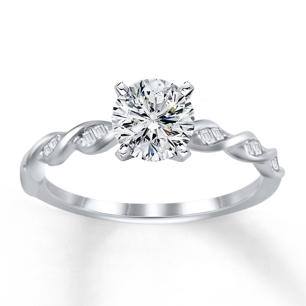 Diamond Ring Setting 1/8 ct tw Baguette 14K White Gold odaQcEeE Diamond Ring Setting 1/8 ct tw Baguette 14K White Gold odaQcEeE