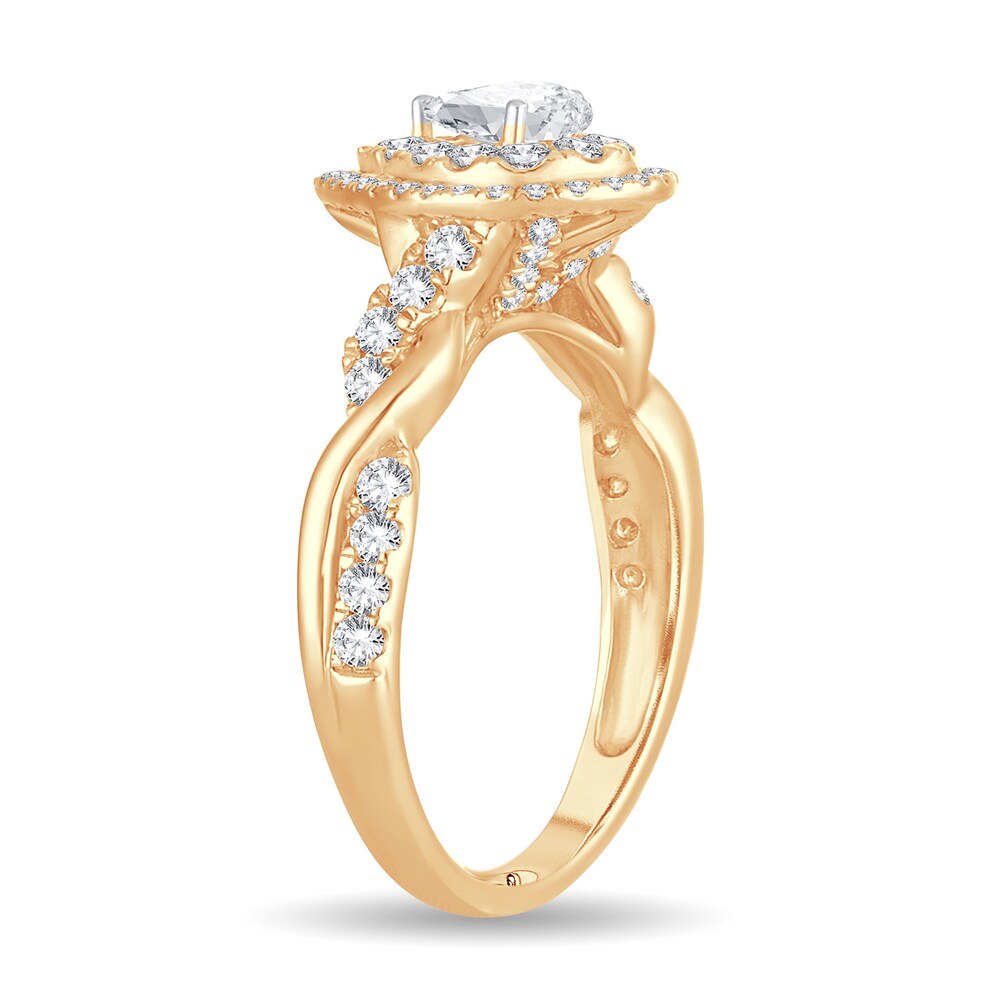 Diamond Ring 1 ct tw Pear-shaped 14K Yellow Gold okMRsdxs Diamond Ring 1 ct tw Pear-shaped 14K Yellow Gold okMRsdxs