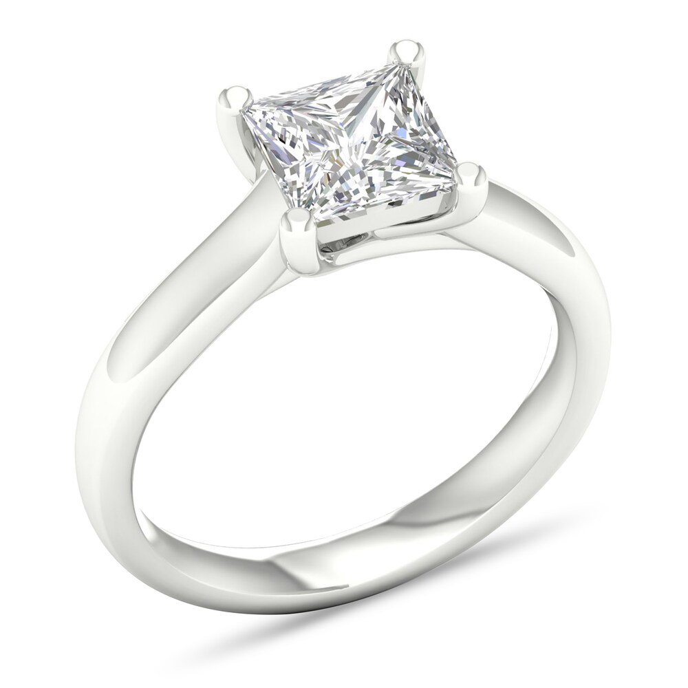 Diamond Solitaire Ring 2 ct tw Princess-cut 14K White Gold (SI2/I) oxDKbpCs Diamond Solitaire Ring 2 ct tw Princess-cut 14K White Gold (SI2/I) oxDKbpCs