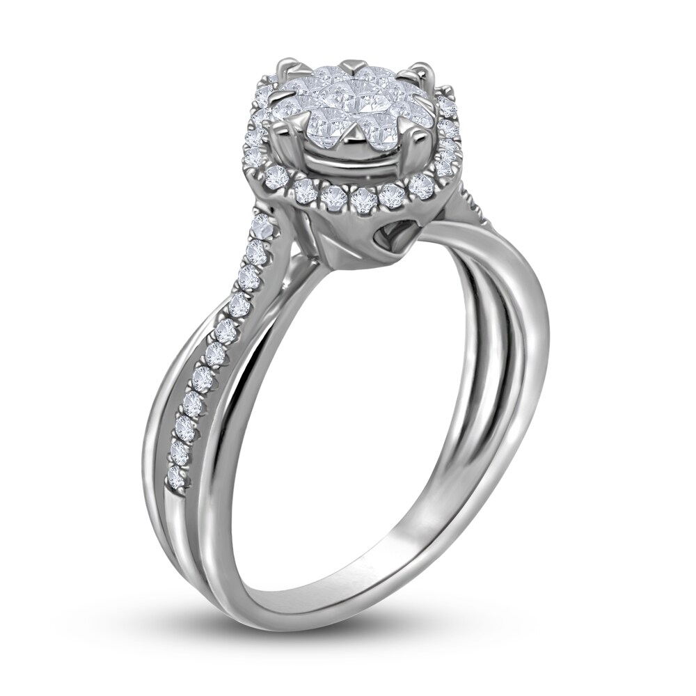 Diamond Ring 1/2 ct tw Round 14K White Gold p9L0tk63 Diamond Ring 1/2 ct tw Round 14K White Gold p9L0tk63