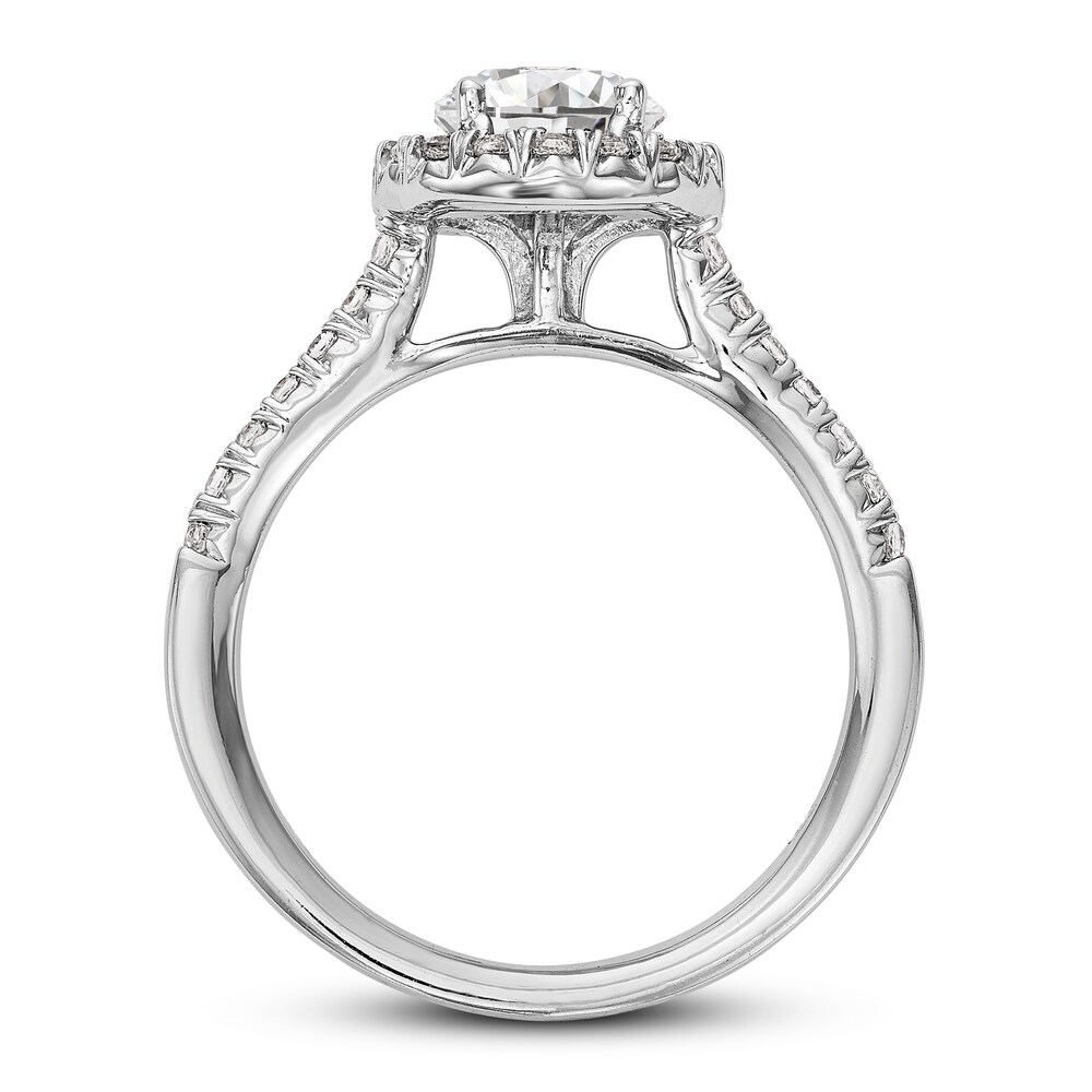 Diamond Engagement Ring 1-1/4 ct tw Round 14K White Gold pFM8KFsr Diamond Engagement Ring 1-1/4 ct tw Round 14K White Gold pFM8KFsr