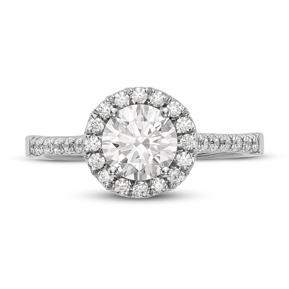 Diamond Engagement Ring 1-1/4 ct tw Round 14K White Gold pFM8KFsr Diamond Engagement Ring 1-1/4 ct tw Round 14K White Gold pFM8KFsr