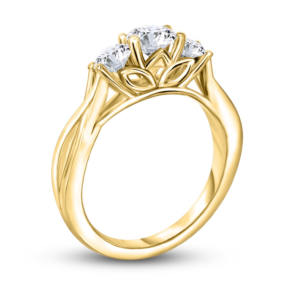 Diamond 3-Stone Ring 1 ct tw Round 14K Yellow Gold pRBKEoU8 Diamond 3-Stone Ring 1 ct tw Round 14K Yellow Gold pRBKEoU8