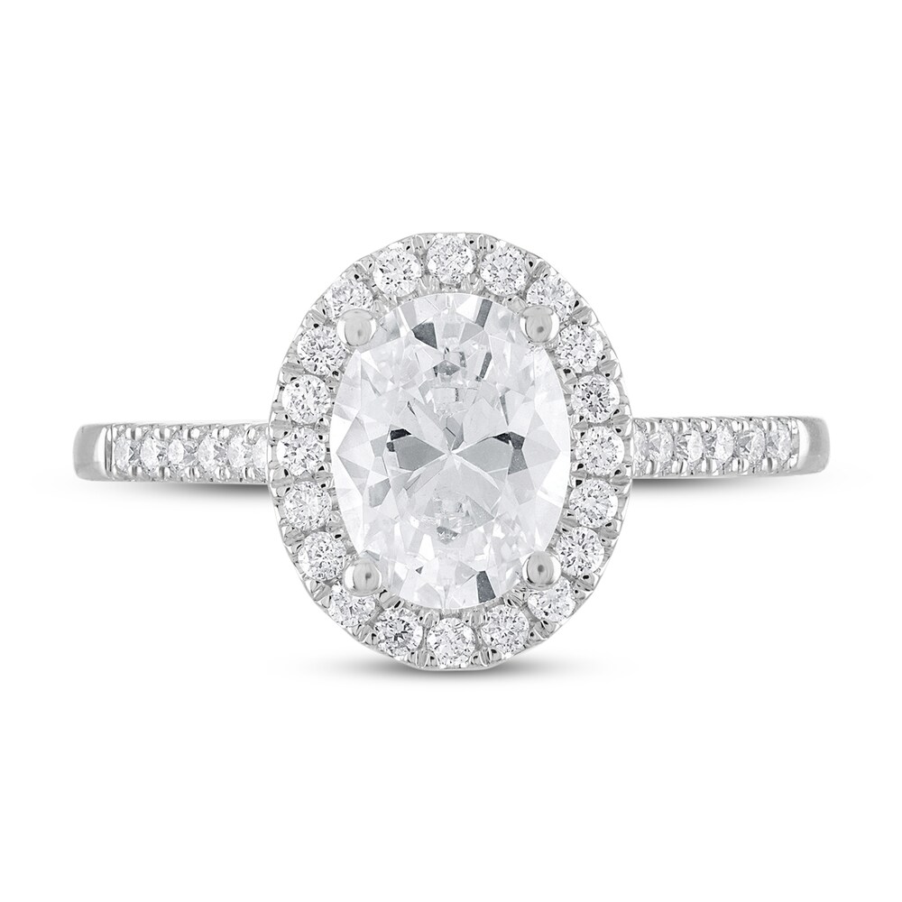 Diamond Engagement Ring 1-1/5 ct tw Round 18K White Gold pT3CDJ0Q Diamond Engagement Ring 1-1/5 ct tw Round 18K White Gold pT3CDJ0Q