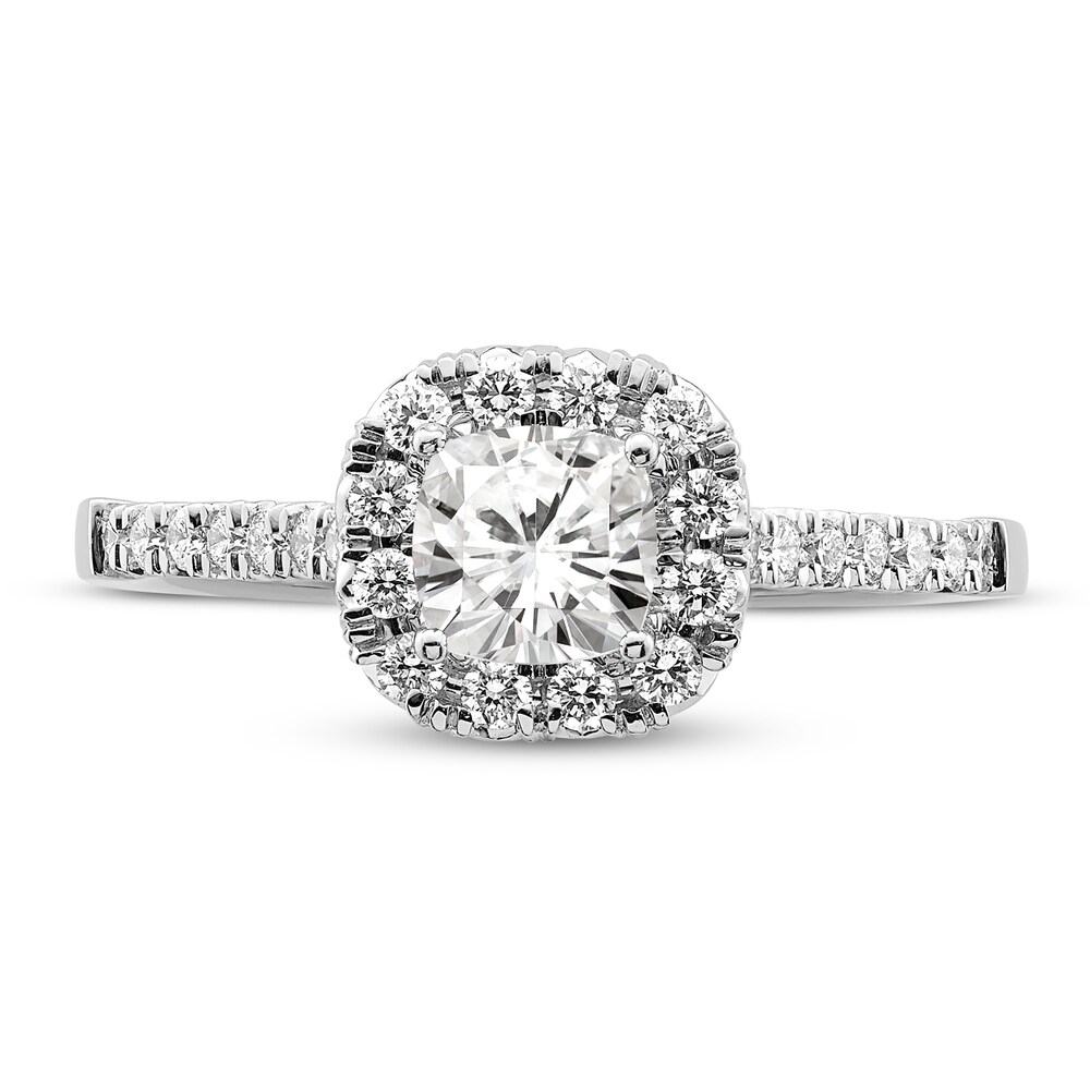 Diamond Halo Engagement Ring 7/8 ct tw Cushion/Round 14K White Gold pUD5qxfj Diamond Halo Engagement Ring 7/8 ct tw Cushion/Round 14K White Gold pUD5qxfj