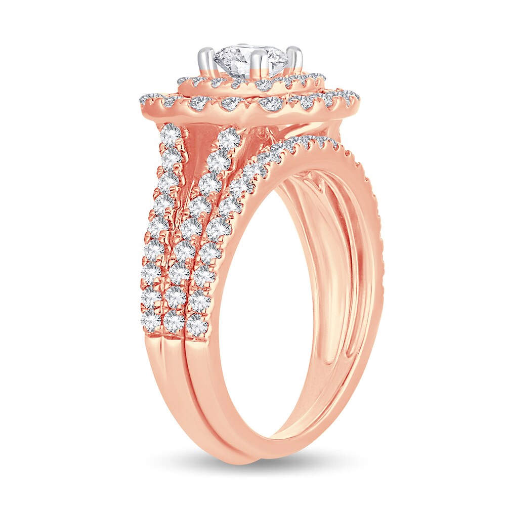 Diamond Bridal Set 2 ct tw Round 14K Rose Gold pbg4yV1q Diamond Bridal Set 2 ct tw Round 14K Rose Gold pbg4yV1q