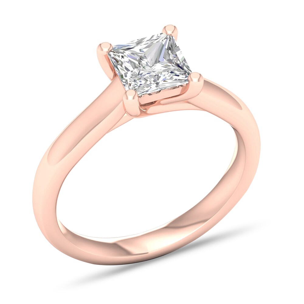 Diamond Solitaire Ring 1-1/2 ct tw Princess-cut 14K Rose Gold (SI2/I) plQgPLMl Diamond Solitaire Ring 1-1/2 ct tw Princess-cut 14K Rose Gold (SI2/I) plQgPLMl