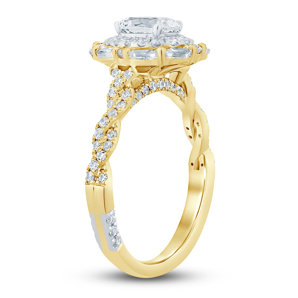 Pnina Tornai Diamond Engagement Ring 1-1/2 ct tw Oval/Marquise/ Round 14K Yellow Gold qCu6yOMs Pnina Tornai Diamond Engagement Ring 1-1/2 ct tw Oval/Marquise/ Round 14K Yellow Gold qCu6yOMs