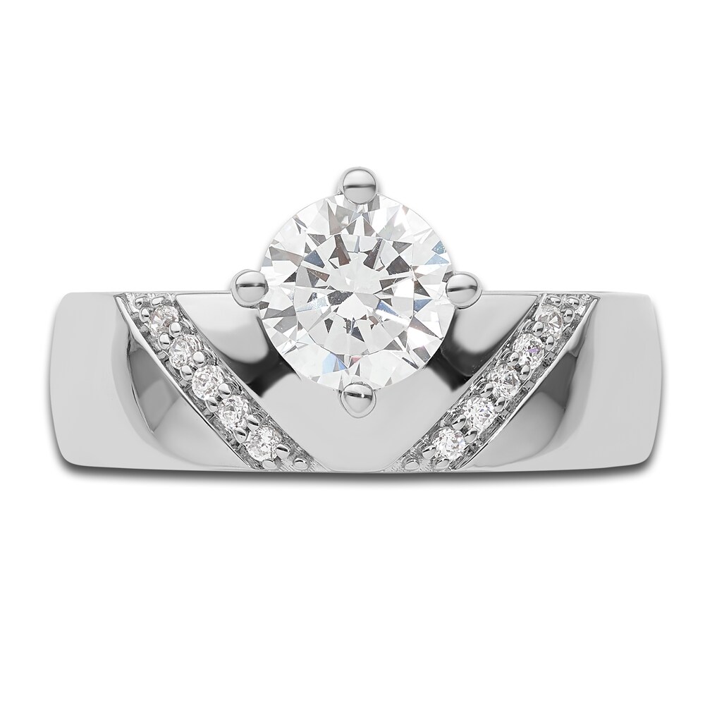 Diamond Engagement Ring 1-1/10 ct tw Round 14K White Gold qGhBIHpO Diamond Engagement Ring 1-1/10 ct tw Round 14K White Gold qGhBIHpO
