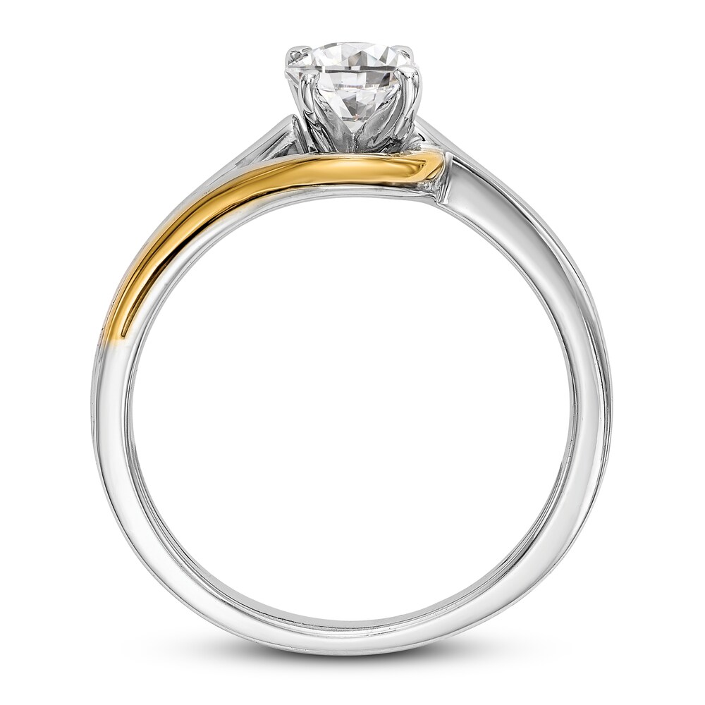 Diamond Solitaire Engagement Ring 1/2 ct tw Round 14K Two-Tone Gold (I1/I) qGtWeXNq Diamond Solitaire Engagement Ring 1/2 ct tw Round 14K Two-Tone Gold (I1/I) qGtWeXNq
