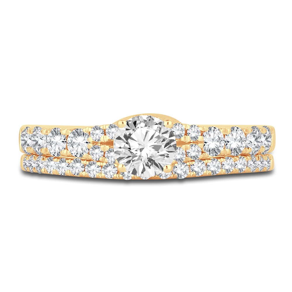 Diamond Bridal Set 1-1/4 ct tw Round 14K Yellow Gold qRaGpkTb Diamond Bridal Set 1-1/4 ct tw Round 14K Yellow Gold qRaGpkTb