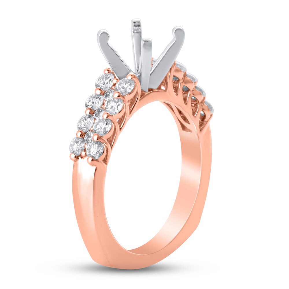 Hearts Desire Diamond Engagement Ring Setting 1 ct tw Round 18K Rose Gold qutAi8y4 Hearts Desire Diamond Engagement Ring Setting 1 ct tw Round 18K Rose Gold qutAi8y4