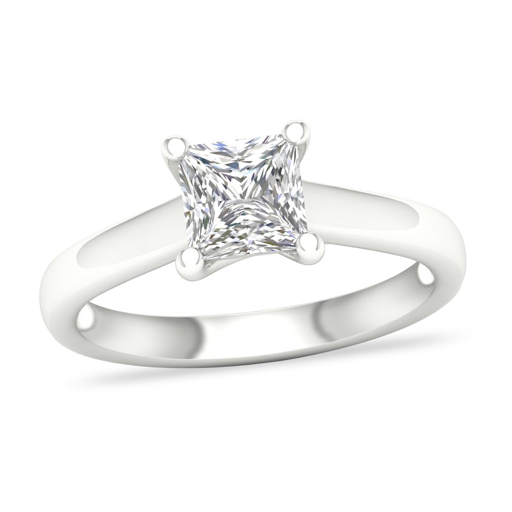 Diamond Solitaire Ring 1-1/4 ct tw Princess-cut 14K White Gold (SI2/I) r2yapPrG
