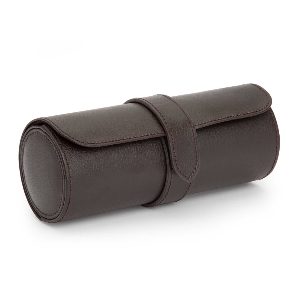 WOLF Blake Watch Roll Brown Vegan Leather r4hfcgjg WOLF Blake Watch Roll Brown Vegan Leather r4hfcgjg