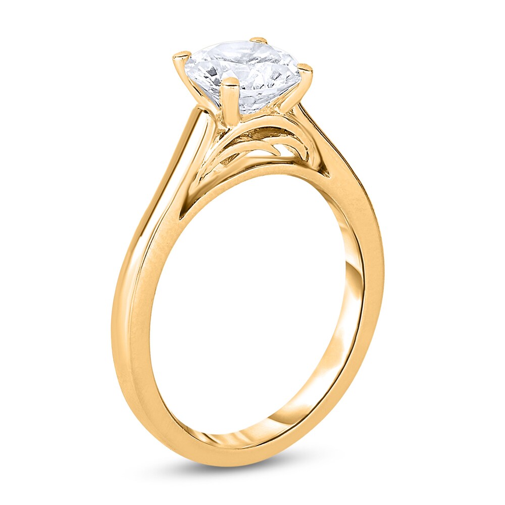 Diamond Solitaire Engagement Ring 2 ct tw Round 14K Yellow Gold (I2/I) r8pcWsed Diamond Solitaire Engagement Ring 2 ct tw Round 14K Yellow Gold (I2/I) r8pcWsed