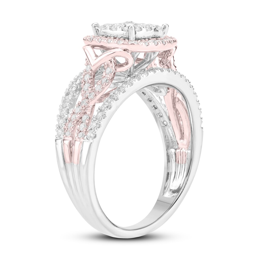 Diamond Engagement Ring 1 ct tw Round 10K Two-Tone Gold rPQvb0hl Diamond Engagement Ring 1 ct tw Round 10K Two-Tone Gold rPQvb0hl