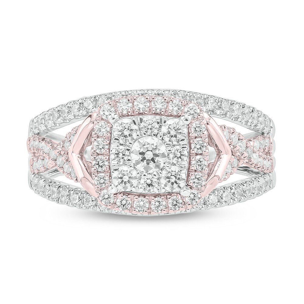 Diamond Engagement Ring 1 ct tw Round 10K Two-Tone Gold rPQvb0hl Diamond Engagement Ring 1 ct tw Round 10K Two-Tone Gold rPQvb0hl