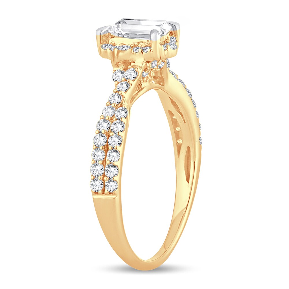 Diamond Ring 1 ct tw Emerald-cut 14K Yellow Gold rWSUaES2 Diamond Ring 1 ct tw Emerald-cut 14K Yellow Gold rWSUaES2